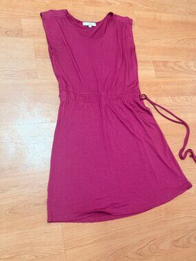 LOFT Magenta Sleeveless Knee Length Dress XS Fits Small